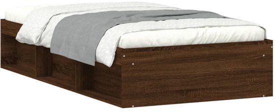 vidaXL Bedframe bruin eikenkleur 90x190 cm