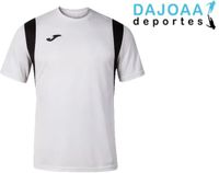 Joma Dynamo Wit Shirt Korte Mouw Gestreept Polyester Unisex 2XL