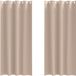 vidaXL Rideaux occultants à œillets 2 pièces Taupe 260 x 140 cm Polyester