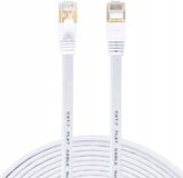 TradeBit Câble Ethernet CAT7 3m Blanc RJ45 SFTP