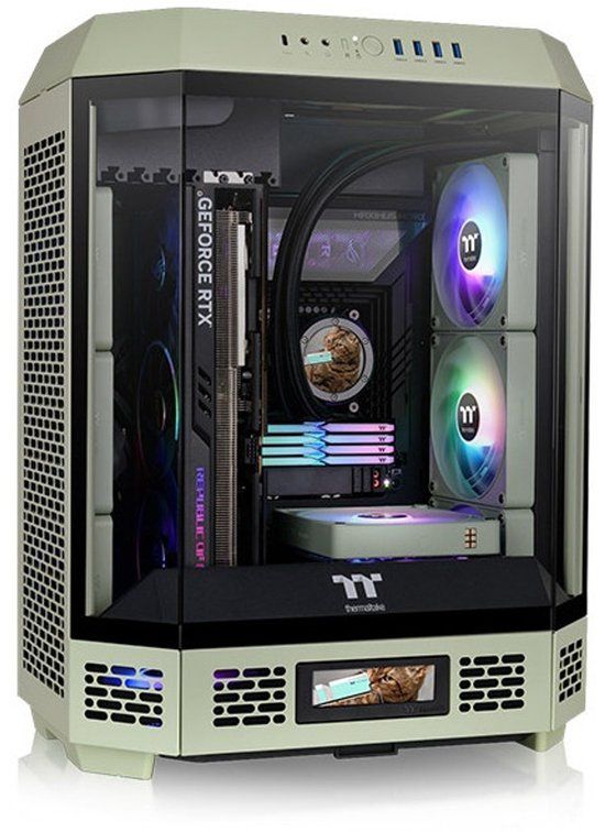 Thermaltake The Tower 600 Mid Tower Chassis | Hidden Connector | Matcha Green
