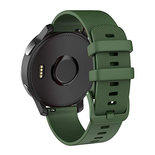 ISABAKE 22mm Horlogeband voor Garmin Vivoactive 4, Venu 2, Samsung Galaxy Watch 46 mm, Gear S3 Frontier/Classic - Quick Release Siliconen Armband