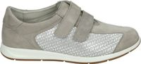 Strober EVELIN 68085H Baskets basses Femmes Taupe Cuir/Textile Caoutchouc Velcro H