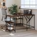 Maison Exclusive - Bureau aspect chêne brun 139x139x75 cm Matériau dérivé du bois