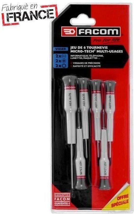 FACOM Precisie schroevendraaiers set van 6