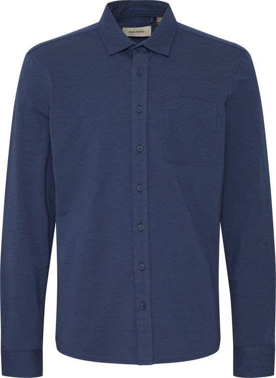 Blend BHALO SHIRT Heren Lange Mouwen Shirts S Katoen Dress Blues