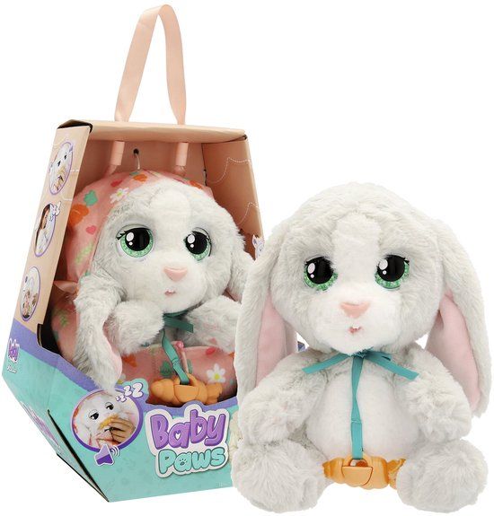 IMC Toys Baby Paws konijntje Bunny - Interactieve pluchen knuffel