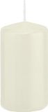 Trend Candles Cilinderkaars/stompkaars - ivoorwit - 5 x 10 cm - 23 branduren