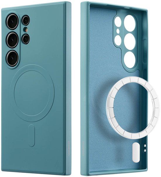 imoshion Color Backcover met MagSafe voor de Samsung Galaxy S24 Ultra - Smoke Green