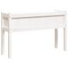 VidaXL Plantenbak met poten 110x31x70 cm massief grenenhout wit