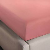 NOUS Living roze katoenen hoeslaken