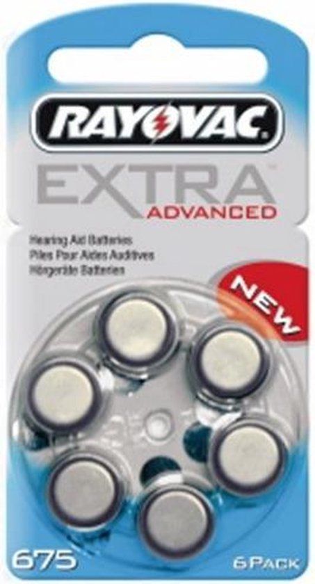 Rayovac A675 hoorbatterij (blauw) - 6 stuks