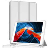 BXGH Hoes voor iPad 10.2 inch (2021/2020/2019 model, 9/8/7 generatie), automatische wakker/slaapbescherming (grijs)
