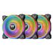 Thermaltake Riing Quad 12 cm Zwart 3 stuk(s)