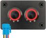 ProRide Interrupteurs à pression métalliques ON-OFF 12-24V - 16mm - Panneau encastré double - IP67 - Indicateur LED Rouge