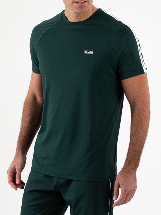Sjeng Sport BODIE Sportshirt Mannen - Tennis Shirt Mannen - Retro Green - Maat: XL