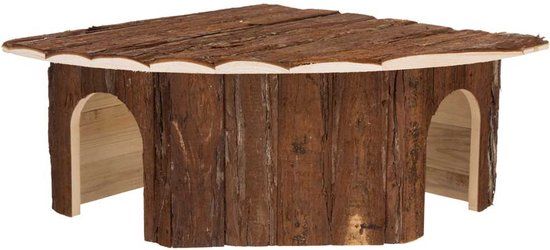 Trixie Natural Living Hoekhuis Jesper - 52 x 37 x 18 cm - Knaagdierhuis - Kunststof