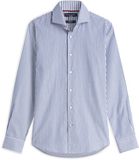 Tommy Hilfiger Chemise manches longues Homme Coton/Élasthanne Bleu/Crème 41/R