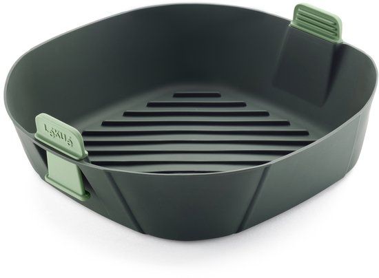Lékué Airfryer Mandje - Maat XL - Siliconen - Grey