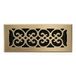 Decor Grates SPH412-A 4-Inch bij 12-Inch Scroll Floor Register, Antiek Messing