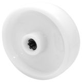 WAGNER 04952501 Stuurwiel/bokrol/meubelwiel, diameter Ø 125 mm, wit, draagkracht 100 kg
