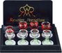 8 miniatuurwijnglazen – porselein voor poppenhuis
