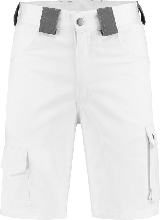 Bt Panda Bt Schildersbroeken K_P Korte Werkbroek Wit Wit/Grijs NL:56 BE:50