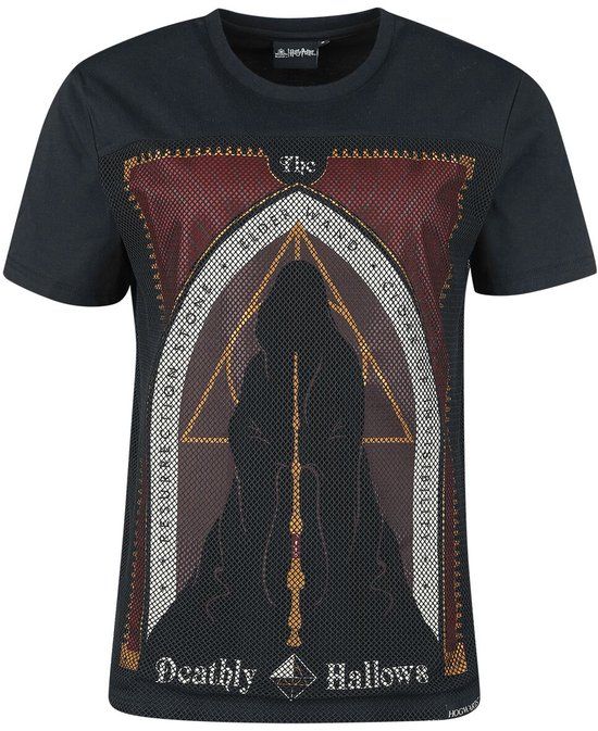 Harry Potter Deathly Hallows Dames T-shirt - zwart - L