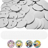 VEVOR Button Blanks 100-Delige Set, 75 mm