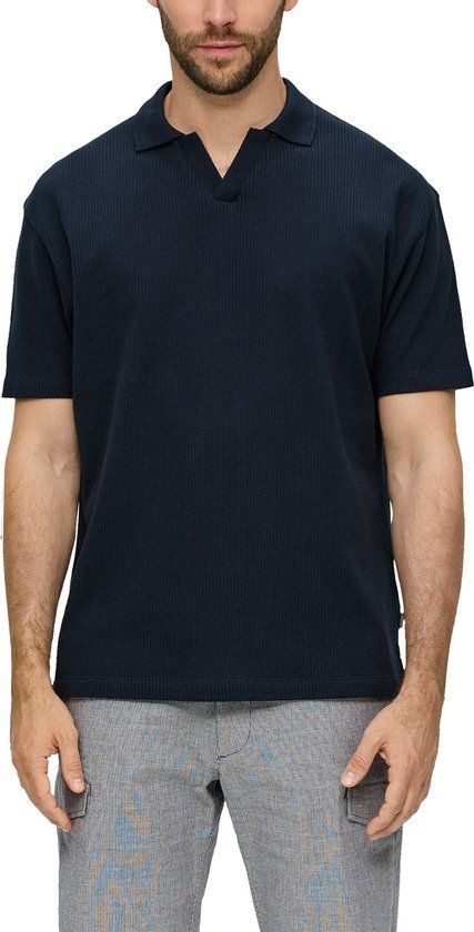 s.Oliver Men's Polo - 5978 BLUE - Size L