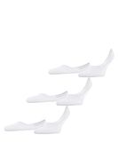 FALKE Step Medium Cut 3-Pack onzichtbaar katoen multipack footies heren wit - maat 39-40