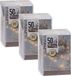 Merkloos Kerstverlichting - 3x - op batterij - warm wit - 50 LED lampjes - 5 meter