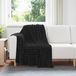 VidaXL Plaid noir 150 x 130 cm 0.5 kg polaire