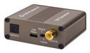 OEHLBACH convertisseur numérique/analogique - convertisseur audio numérique/analogique - coaxial/optique, R-L/jack - puce Cirrus Logic, Marron Métallique