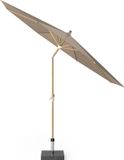 Platinum Riva Middenstokparasol Ø300cm Teak Look Taupe Kantelbaar