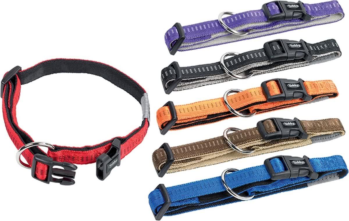 Nobby halsband body bruin 40-55 x 1,2 cm - 1 st