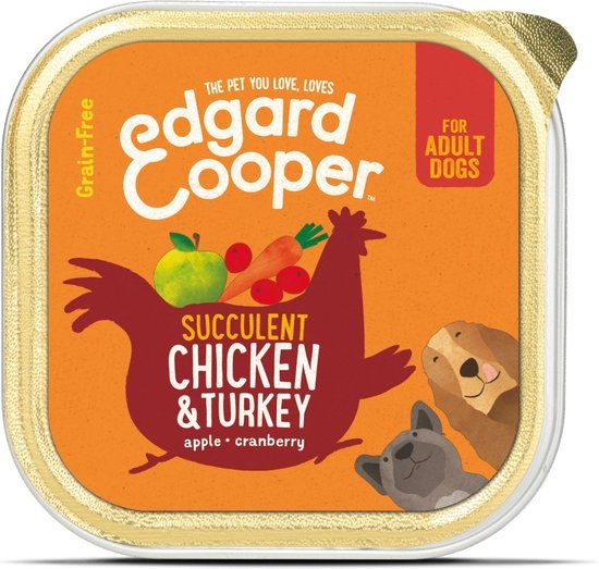 Edgard & Cooper Kuipje Honden Natvoer Kip - Kalkoen 150 gr