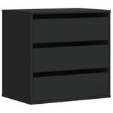 vidaXL Ladekast 60x41x58 cm bewerkt hout zwart