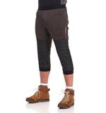 Rock Experience LINZ 3/4 PADDED Heren Outdoorbroek Zwart XXL
