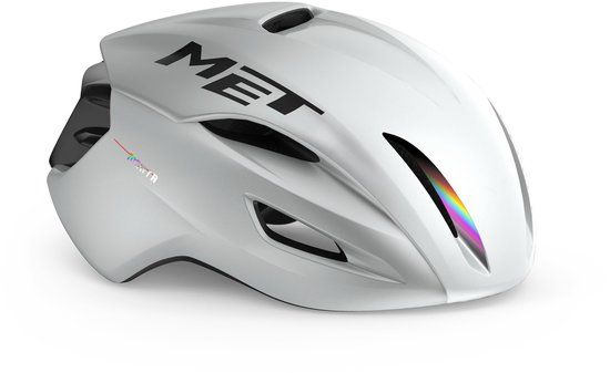 MET Manta Mips Fietshelm - Aerodynamische Racefietshelm - Unisex - Maat L - White Holographic | Glossy