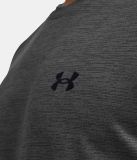 Under Armour UA Tech Vent SS-GRY Heren Sportshirt - Castlerock - Zwart