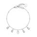 Brosway Perfecte armband voor dames van 316 L staal met druppelhanger en zirkonia maat: 18 cm, BPC19