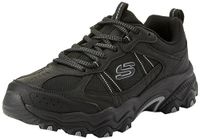 Skechers Uithoudingsvermogen op het bovenste punt Basketman, Zwart synthetisch mesh trim, 41.5 EU