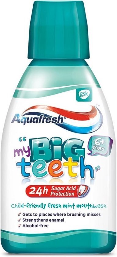 Aquafresh - Big Teeth Mouthwash Jam Rinsing Liquid Make 300Ml