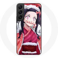Maniacase Samsung Galaxy S21 FE Hoesje Anime Demon Slayer Kamado Nezuko Eerste Kerstdag 2023