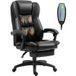 Fauteuil de bureau massant noir