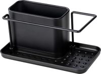 Wenko Orio Spoelorganizer Zwart RVS/Kunststof 21x10.5x12 cm