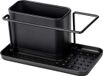 Wenko Orio Spoelorganizer Zwart RVS/Kunststof 21x10.5x12 cm