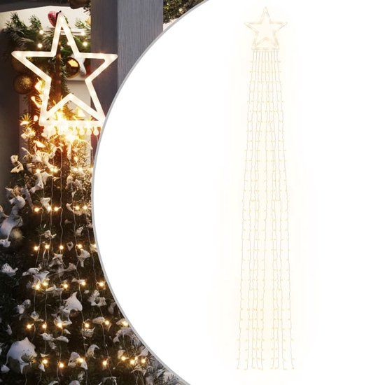 vidaXL Kerstboomverlichting - 320 Warmwitte LED's - 375 cm