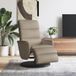 Maison Exclusive fauteuil relax avec repose-pieds, cappuccino brun, similicuir